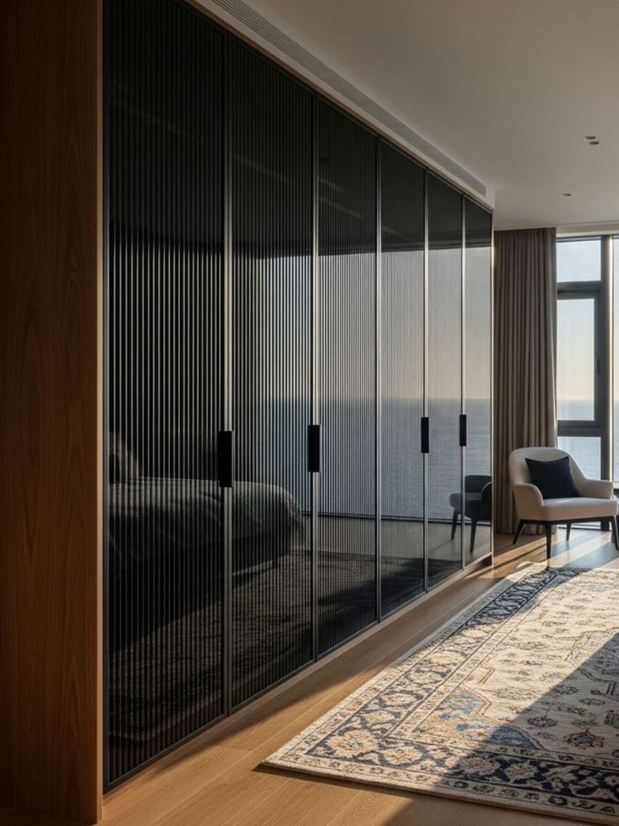 Home fluted glass image